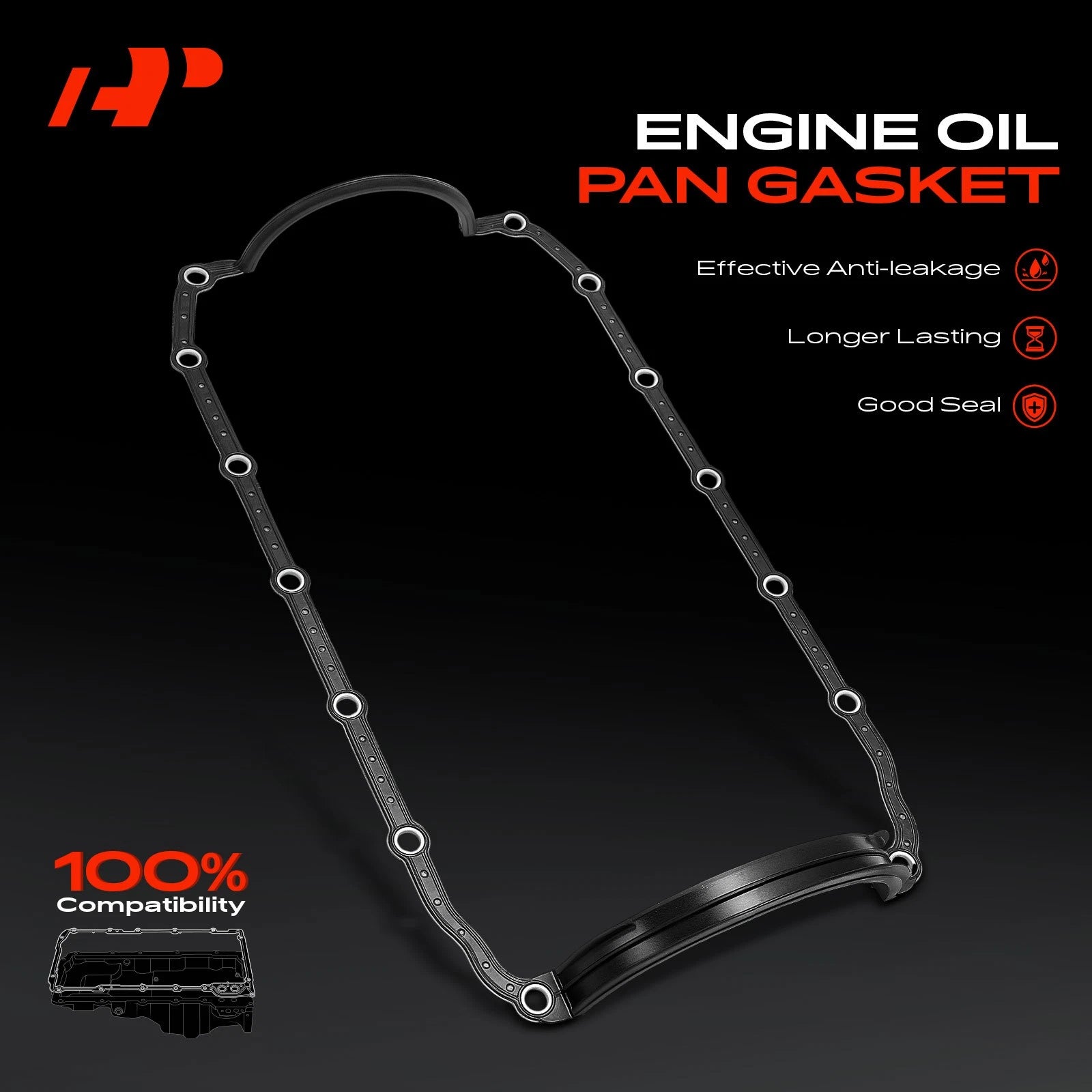 Engine Oil Pan Gasket for Dodge Ram 1500, Dakota, Durango (1994-2001)