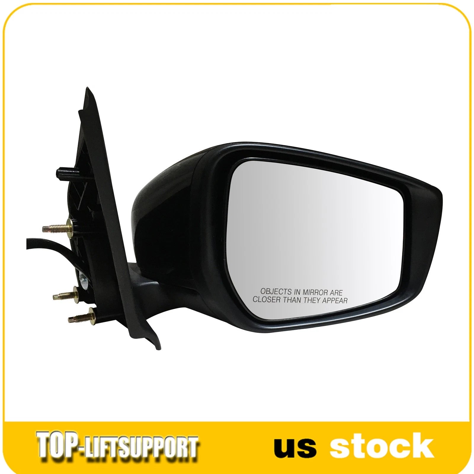 Power Door Mirror Right Side Black Smooth for Nissan Versa (2015–2019) 8H3P963019KK1A