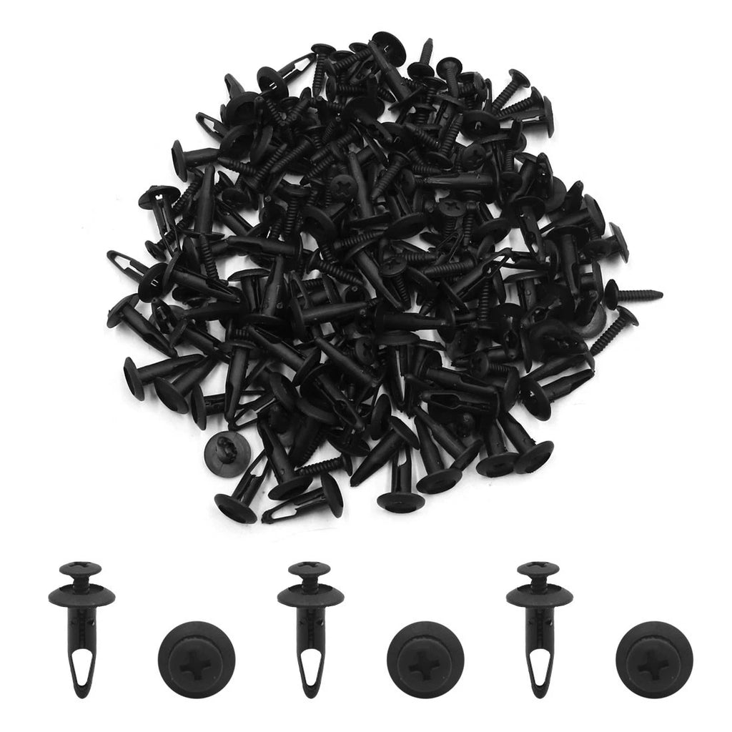 100 Pcs Push Rivets for Ford Mondeo (6.5mm Hole Dia)