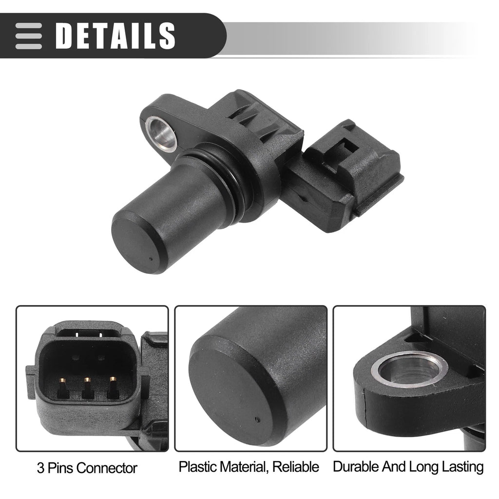 Camshaft Position Sensor for Mitsubishi Eclipse (1996–2005) MD327107 Black
