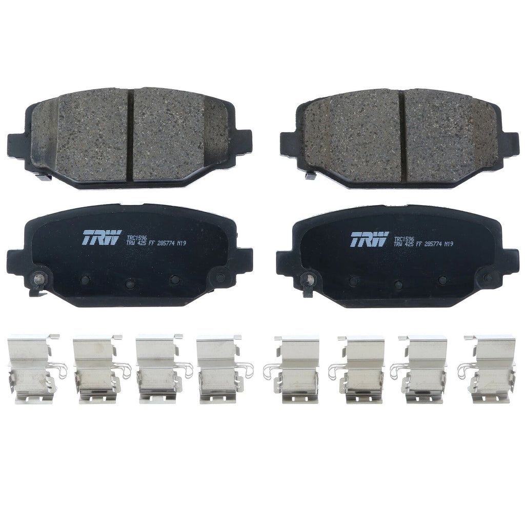 Rear Brake Kit 328mm Disc Rotors & TRW Pro Ceramic Pads for Chrysler Dodge Ram