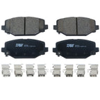 Rear Brake Kit 328mm Disc Rotors & TRW Pro Ceramic Pads for Chrysler Dodge Ram
