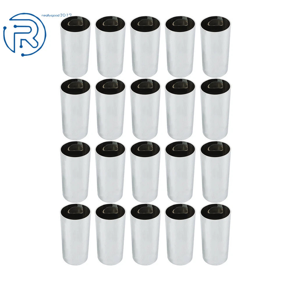 Set of 4 Lug Nut Covers for Truck (492450, 33mm, Screw-On, Flat Top)