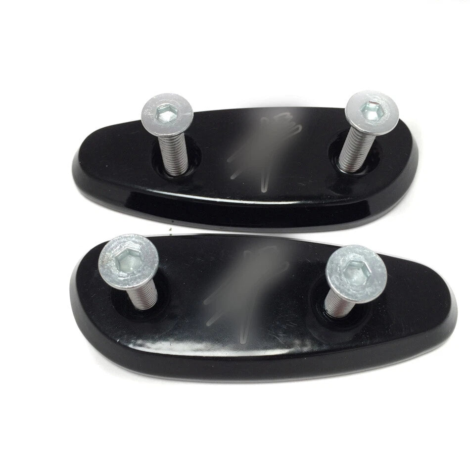 Mirror Block Off Base Plates for Suzuki GSX-R 600 750 1000 (2001–2004) Black
