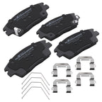 Set of 4 Front Ceramic Brake Pads for Hyundai Elantra (2017–2020), Tucson (2016–2021)