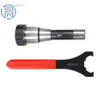 ER32 Collet Chuck Holder for CNC Lathe + 25-45 Spanner (R8, 7/16" Thread)
