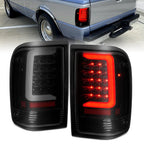 Black Smoke Lens Tail Light Assembly w/Light Bar for 1993-1997 Ford Ranger