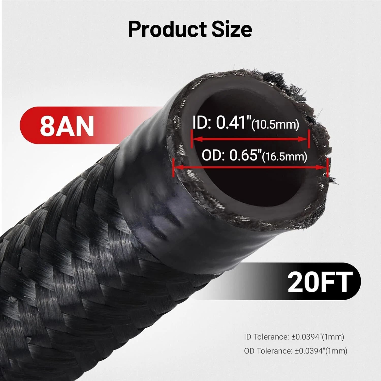 AN Nylon Braided Fuel Line Hose Fitting Kit for Universal (2010-2020)