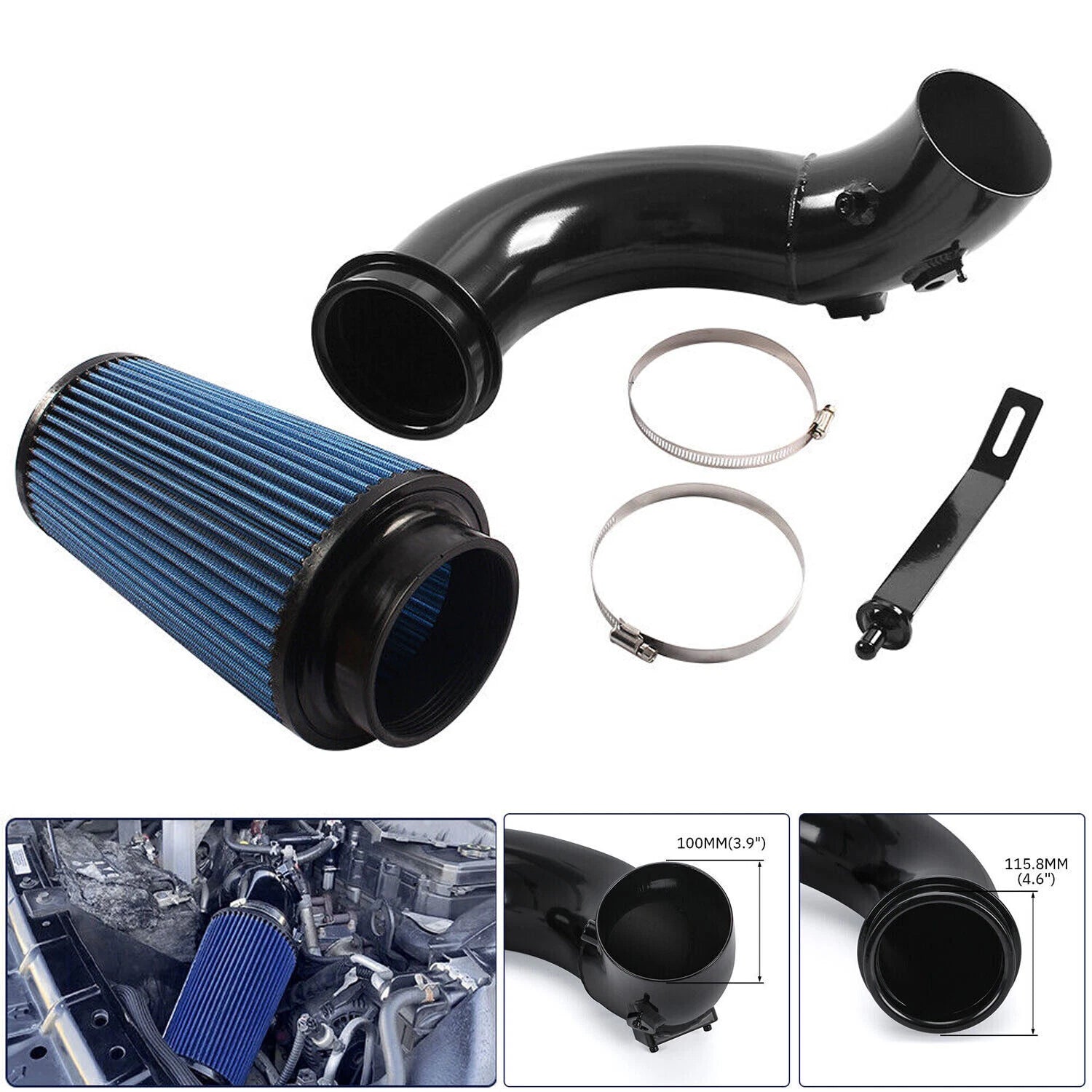 Cold Air Intake Kit w/Filter for Dodge Ram 3500 6.7L Cummins (2007.5–2012)