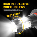 Set of 4 LED Headlight Fog Light Bulbs for 9145 9140 H10 (6500K)