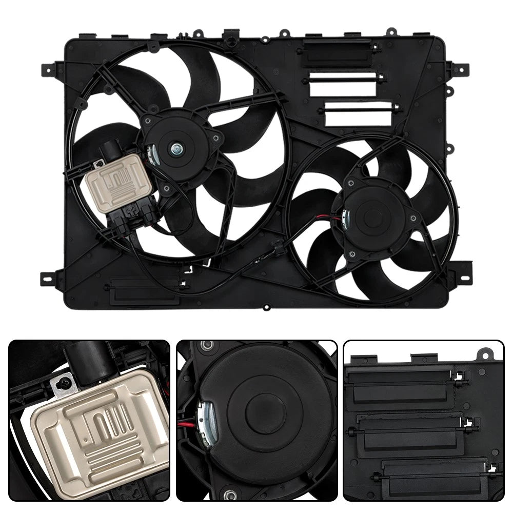 Engine AC Radiator Cooling Fan Assembly for Volvo V70 XC60 XC70 (2008-2016)