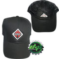 Black Twill Mesh Trucker Snapback Hat for International Trucks
