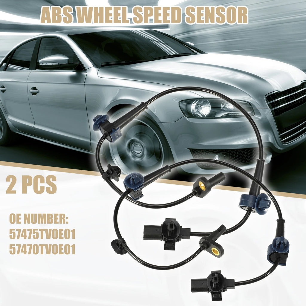 2X ABS Wheel Speed Sensor for Honda Civic IX (57475TV0E01/57470TV0E01)