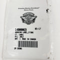 Saddlebag Warning Label for Harley Davidson (14000069)