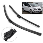 Pair Front Windshield Wiper Arm Blades for Opel Meriva B (2010–2017)