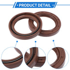 Set of 2 Oil Seal Rotary Shaft Seal FKM Rubber 35x50x7mm