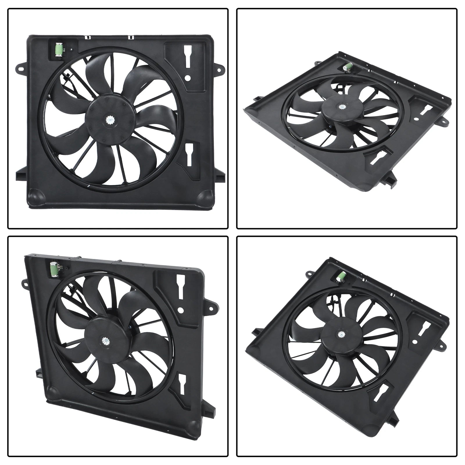 Radiator Cooling Fan Assembly for Jeep JK Wrangler (2007–2011)