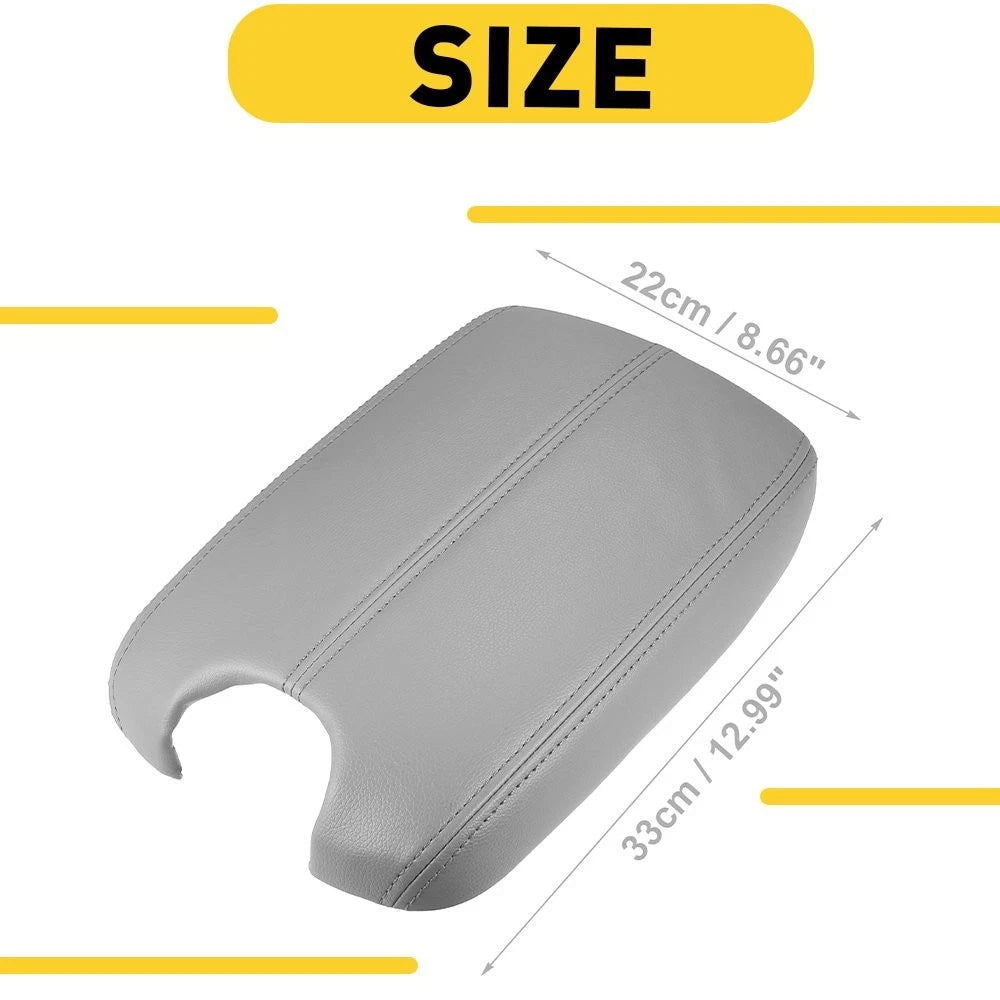 Leather Gray Console Center Lid Armrest Cover for Honda Accord (2008–2012)