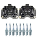 Set of 2 Ignition Coils & 8 NGK V-Power Spark Plugs for Range Rover LS400 XJR V8