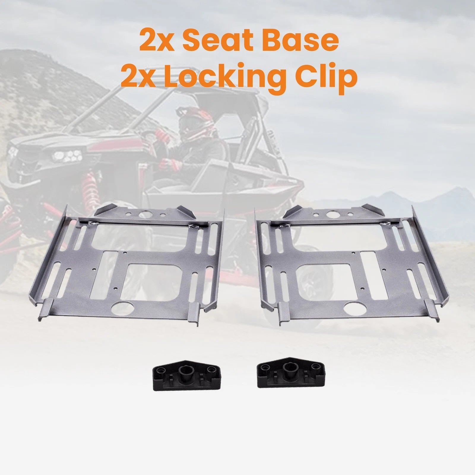 2pcs Seat Bases for Polaris RZR 570 / 900 S/XP / 1000 XP