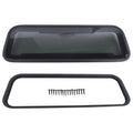 Tinted RV Window & Net Screen with Trim Ring for 2" Thick Wall (Fits 33.5"W x 10.5"H)