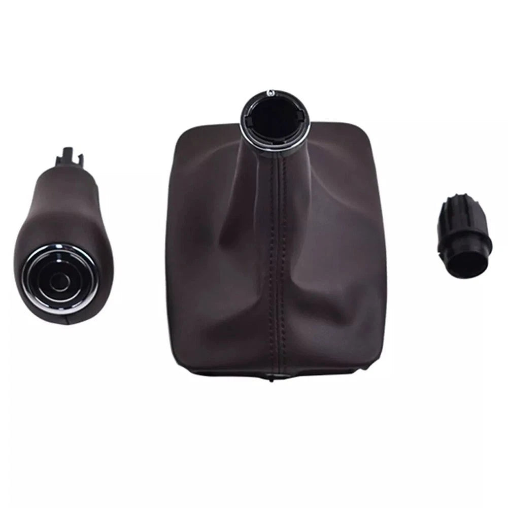 Mocha Gear Shifter Knob with Boot for Mercedes C Class W204 C204 (2007–2013)