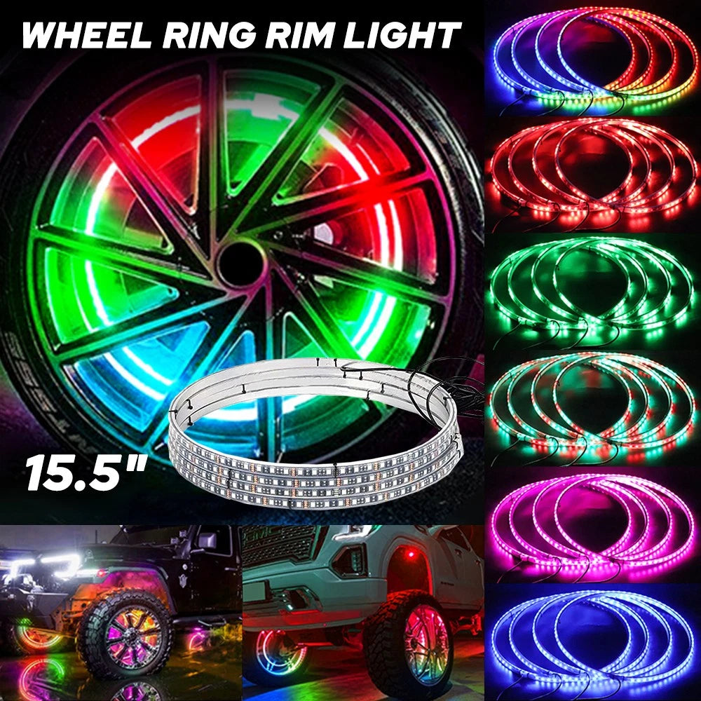 RGB Wheel Ring Lights LED for Truck (15.5 Inch) EOJ