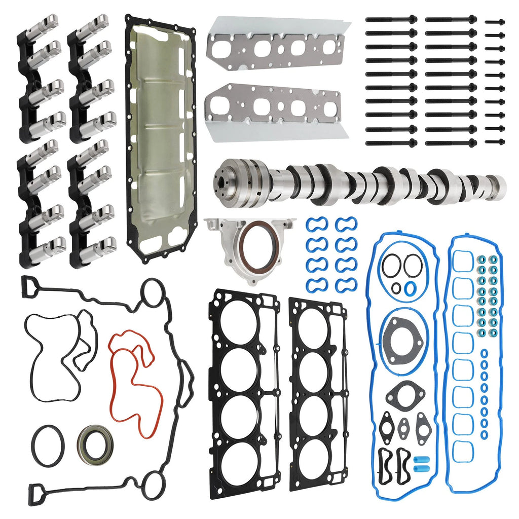 Camshaft + 4 MDS Valve Lifters Timing Chain Kit for Ram 1500