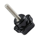 Thumb Screw for Five Star M5 Clamping Knob (25x5x10mm) Silver Black