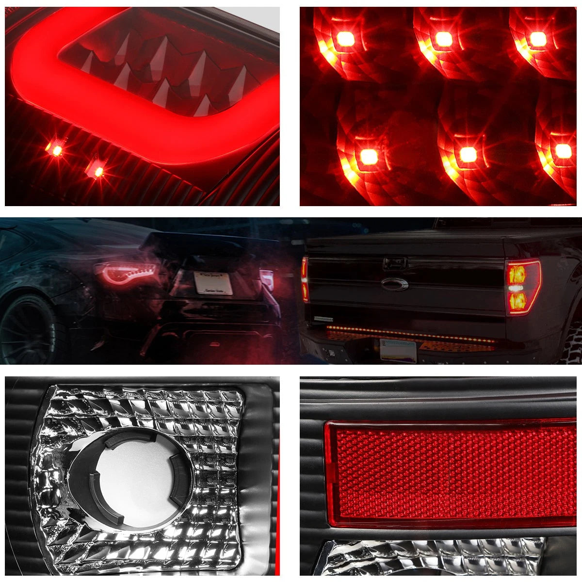 3D LED C-Bar Tail Light for Ford Super Duty (1997–2007)
