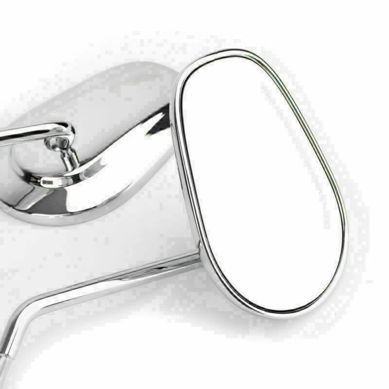 Rear View Mirrors Pair Chrome for Harley-Davidson Road Street Glide Softail XL883 1200 (B)
