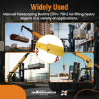 Heavy Duty Telescopic Forklift Boom Attachment for Forklifts (31-79")