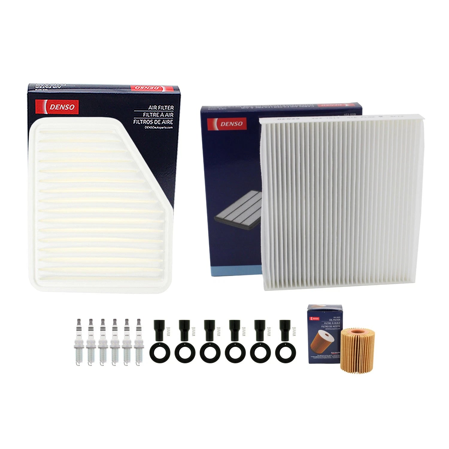 Tune Up Kit with NGK 6 Spark Plugs & Boots for Lexus GS300 GS450h (1998–2020)