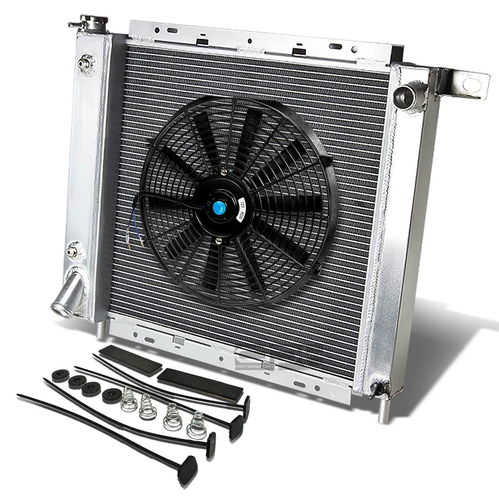 2 Row Racing Radiator + 14" Slim Fan for Ford Explorer Ranger (1991–1994)