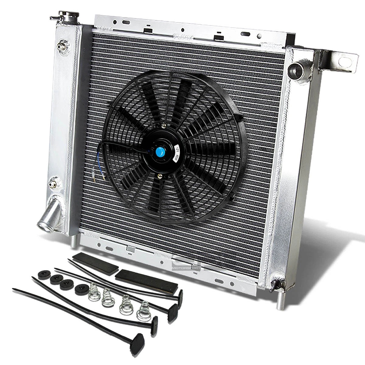 2 Row Racing Radiator + 14" Slim Fan for Ford Explorer Ranger (1991–1994)