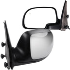 Pair Chrome Heated Power Mirrors for Chevy Silverado 1500/2500, GMC Sierra (1999–2002)