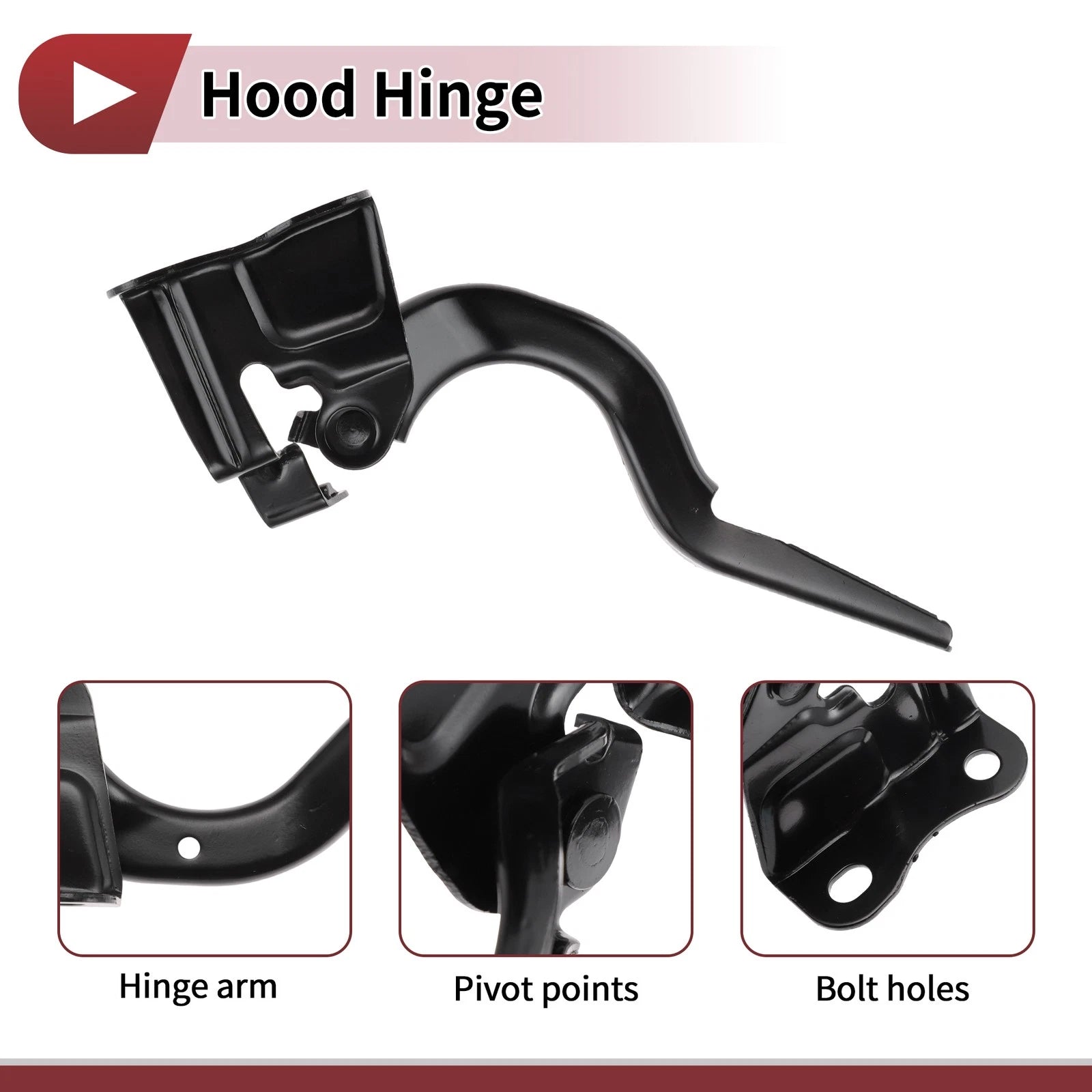 Hood Hinge for Toyota Vios (2014) Left Side, 1 pcs