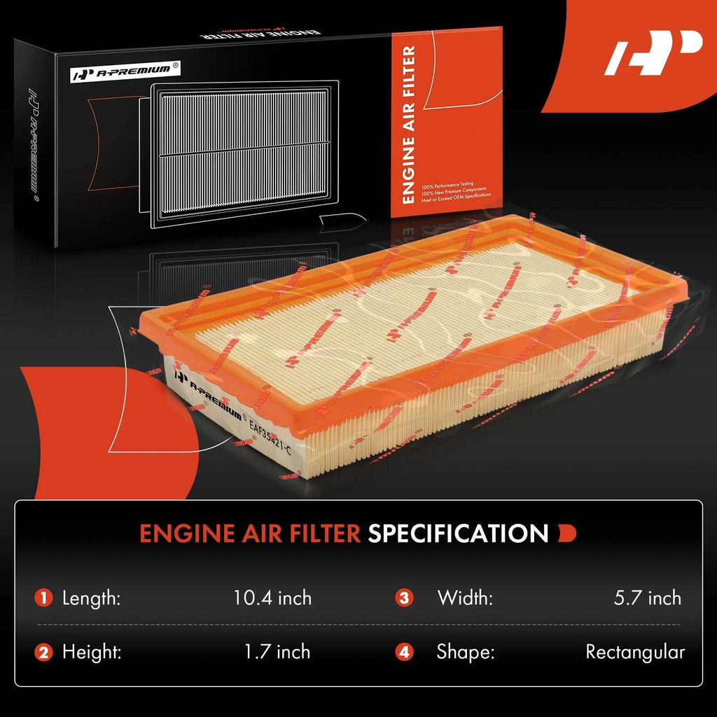 2X Engine Air Filter for Kia Rio (2001-2005)