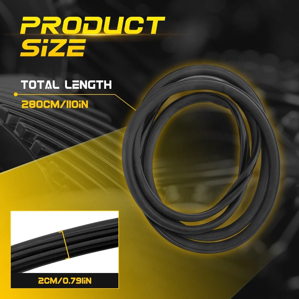Sunroof Glass Seal Gasket for Lincoln Navigator (1998–2017) Ford Expedition (1997–2017)
