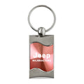 Pink Rectangular Wave Keychain - Officially Licensed for Jeep Rubicon