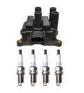 Denso Ignition Coil & 4 Platinum TT Plugs Kit for Mazda Tribute (2001–2007)