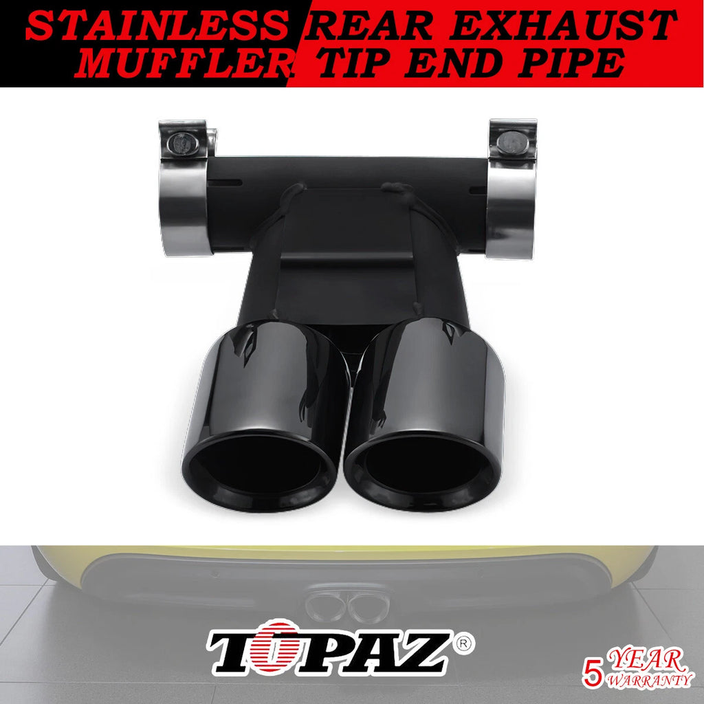 Stainless Steel Rear Muffler for Porsche Boxster Cayman 718 (2015–2025)