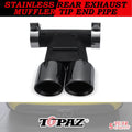 Stainless Steel Rear Muffler for Porsche Boxster Cayman 718 (2015–2025)