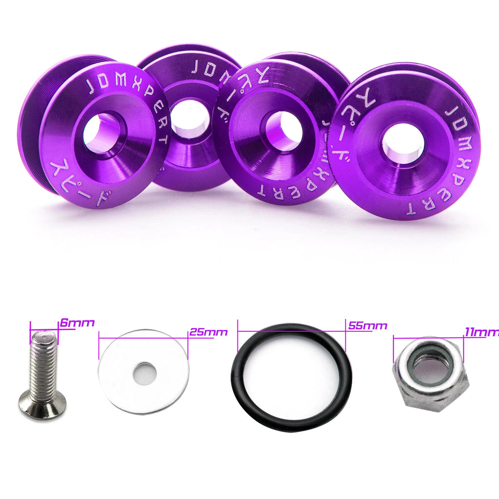 Fender Hatch Lids Kit Quick Release Fasteners for Toyota Camry (1986-1988)
