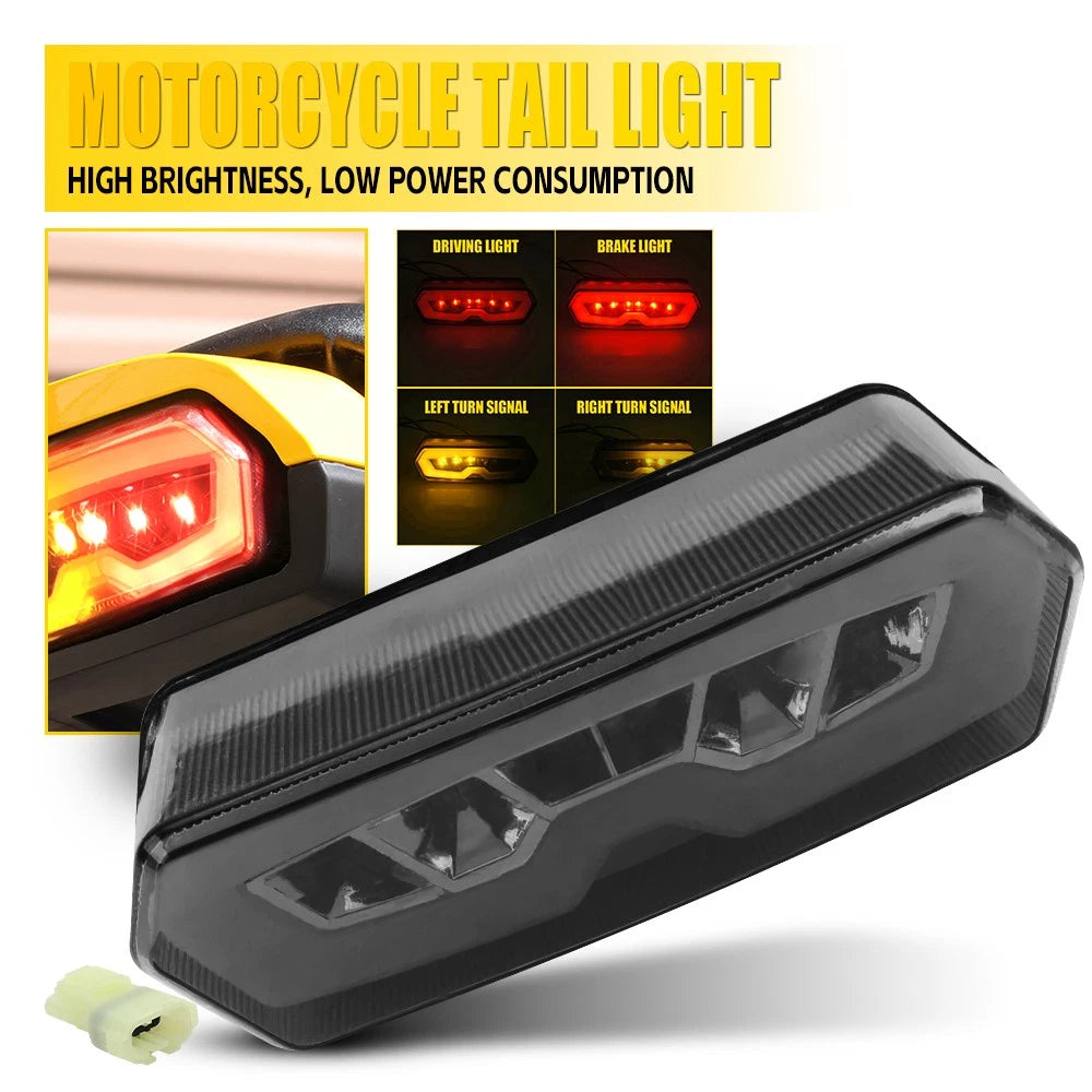 Integrated LED Tail Light Brake Turn Signals for Honda MSX Grom 125 (2013–2016)