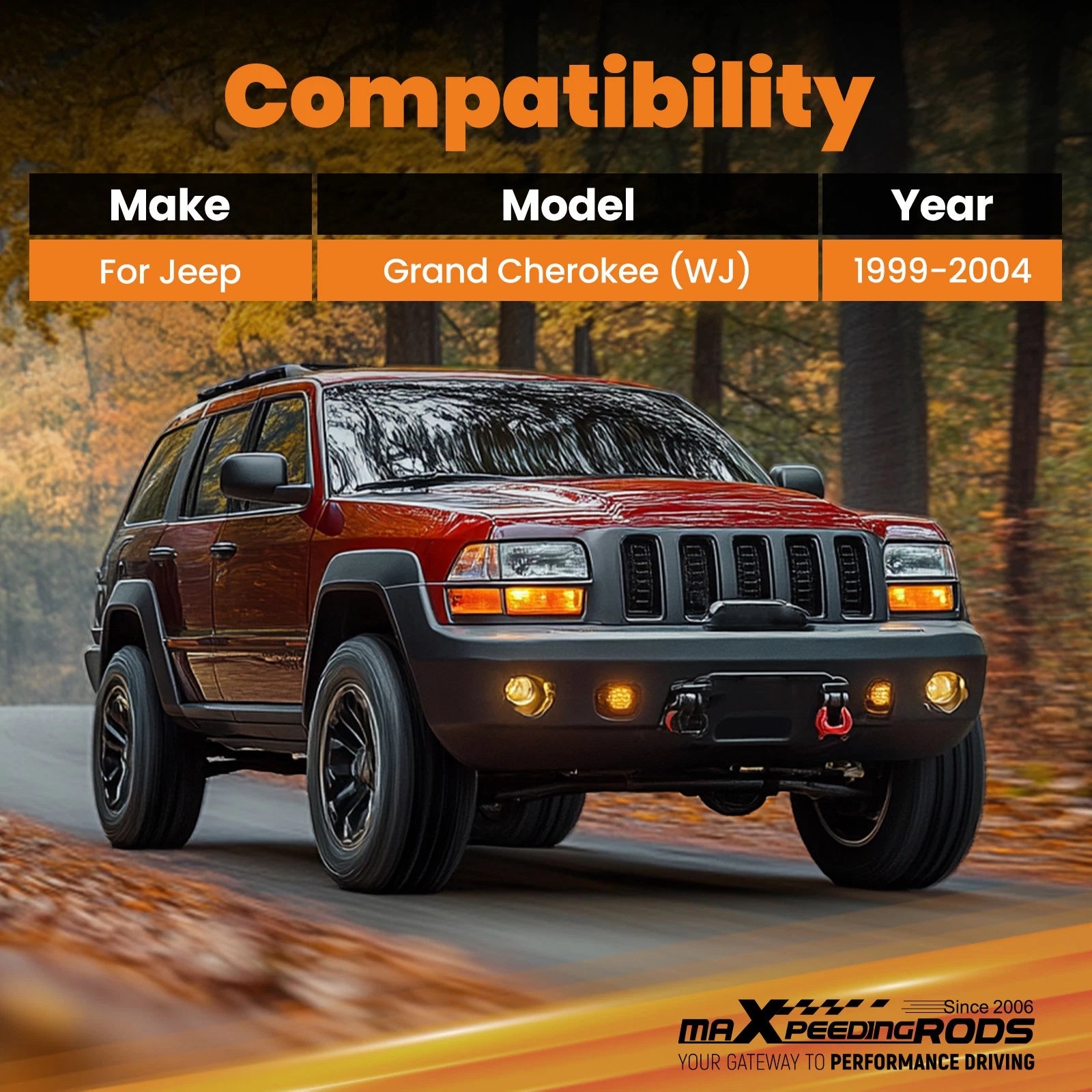 3" Lift Spacer Kit for Jeep Grand Cherokee WJ (1999–2004)