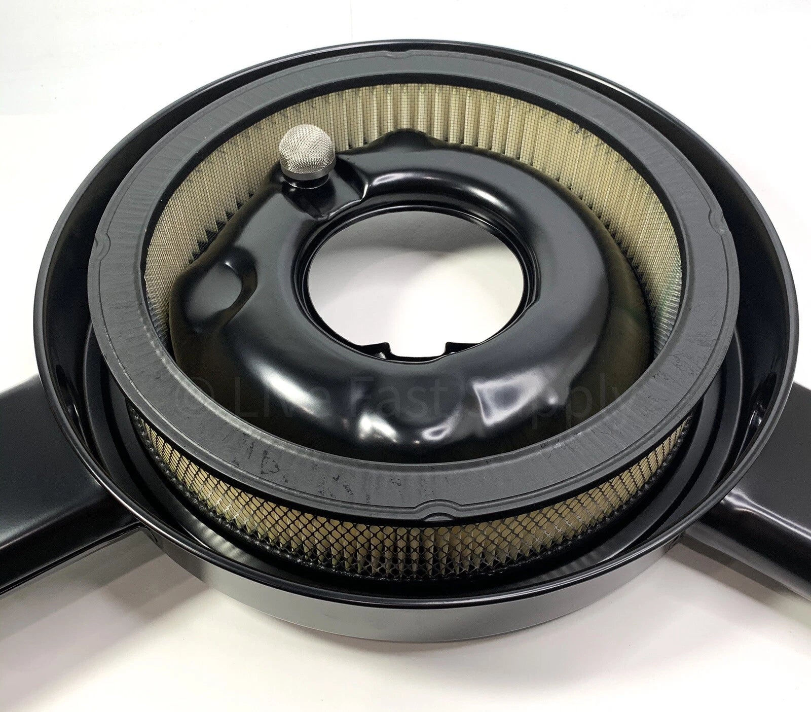 Dual Snorkel Air Cleaner Black Lid Replacement for 1970–1972 Chevy Camaro
