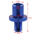 10mm Clutch Brake Throttle Cable Adjuster Screw for Motorcycle ATV Pit Bike Blue