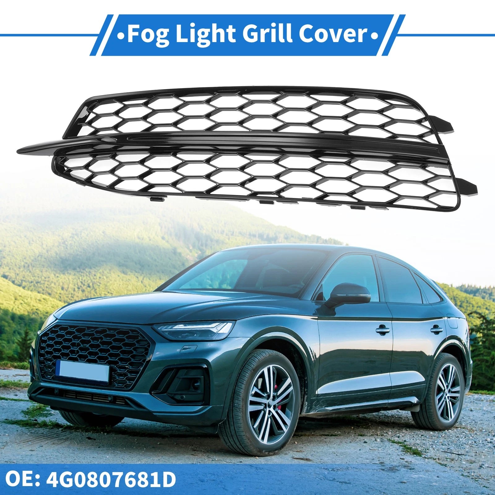 Fog Light Grill for Audi A6 C7 (2011–2014) No. 4G0807681D