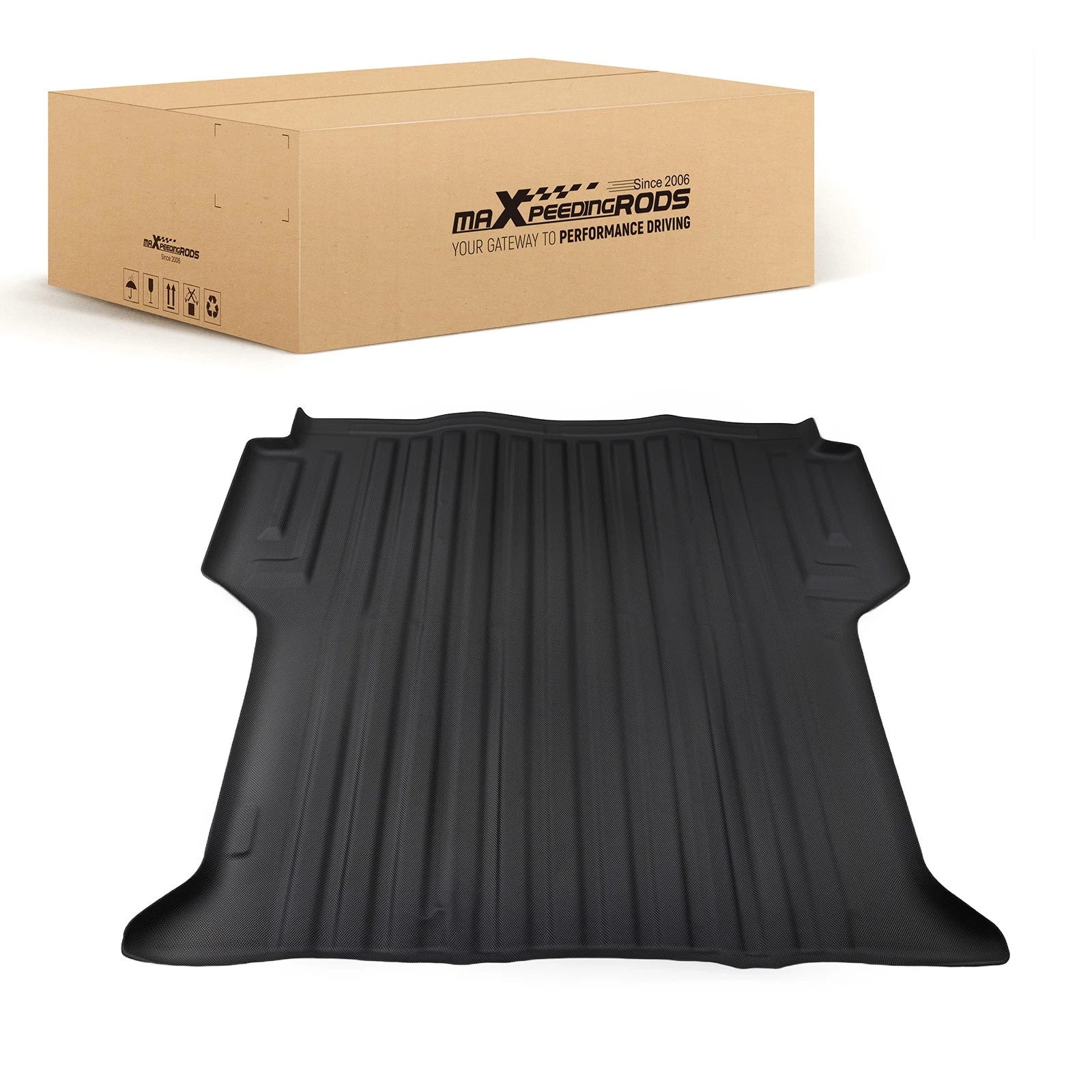 All-Weather Truck Bed Mat for Ford Ranger (2024–2025) 5FT Black TPE Waterproof